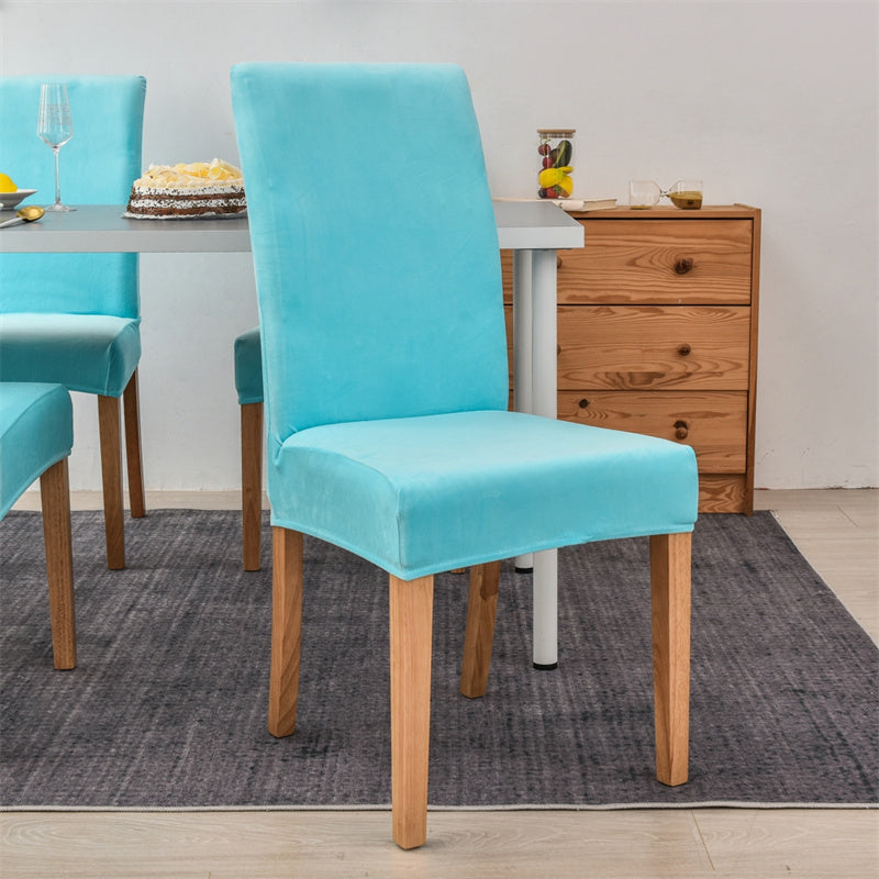 Stretchable Velvet Dining Chair Covers - Ferozi