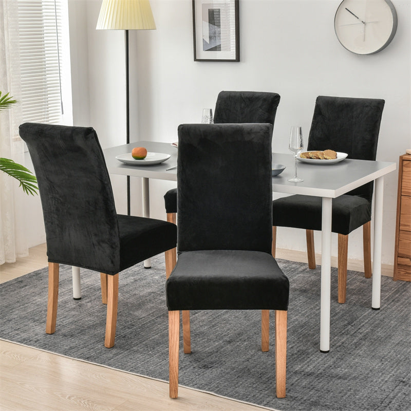 Stretchable Velvet Dining Chair Covers.