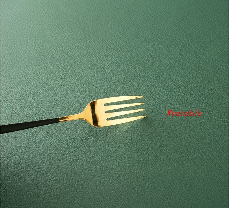 AntiSlip Waterproof Synthetic Leather Table Top Sheet - Olive Green