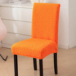 Curled Lamb Sherpa Fabric Dining Chair Covers.