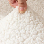 Curled Lamb Sherpa Fabric Dining Seat Covers.