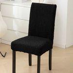 Curled Lamb Sherpa Fabric Dining Chair Covers.