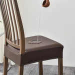 Stretchable Waterproof Leather Dining Chair Covers