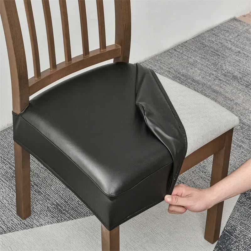 Stretchable Waterproof Leather Dining Chair Covers
