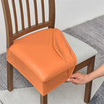 Stretchable Waterproof Leather Dining Chair Covers