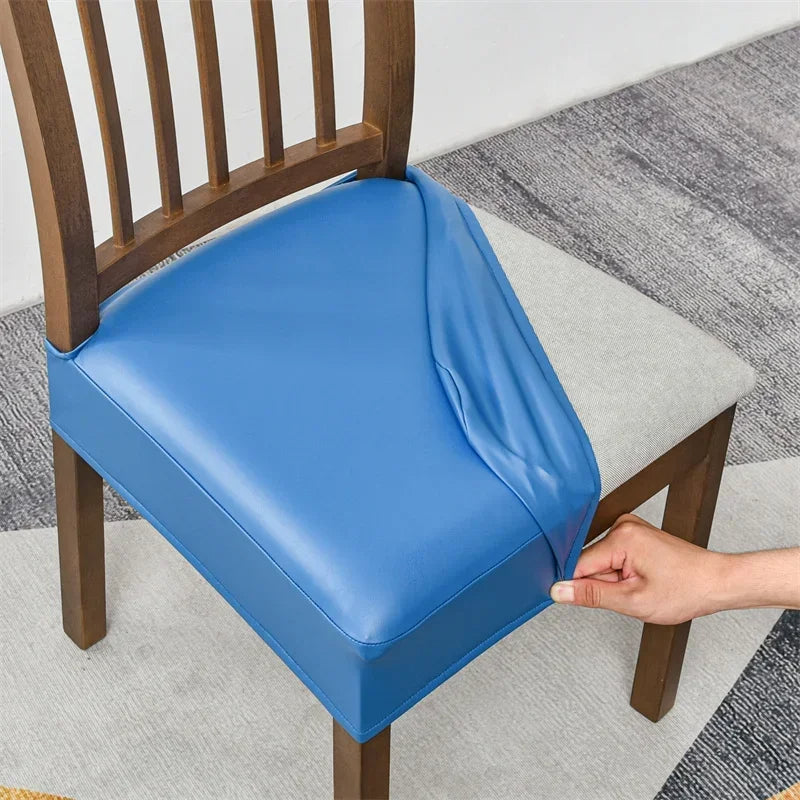 Stretchable Waterproof Leather Dining Chair Covers