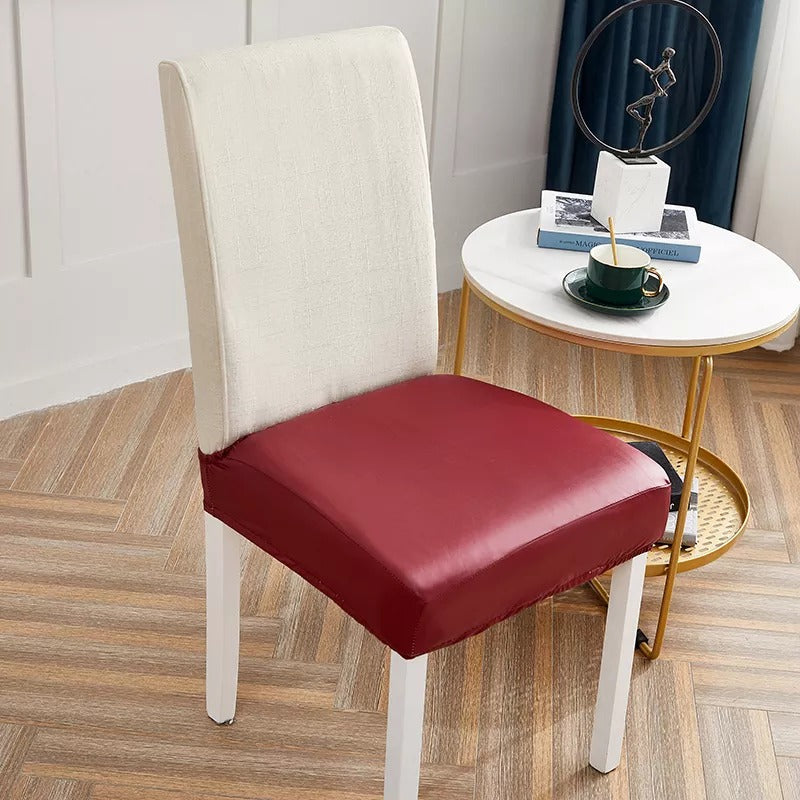 Stretchable Waterproof Leather Dining Chair Covers
