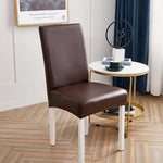 Stretchable Waterproof Leather Dining Chair Covers