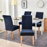 Stretchable Velvet Dining Chair Covers.