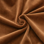 Stretchable Velvet Dining Chair Covers - Rust Brown