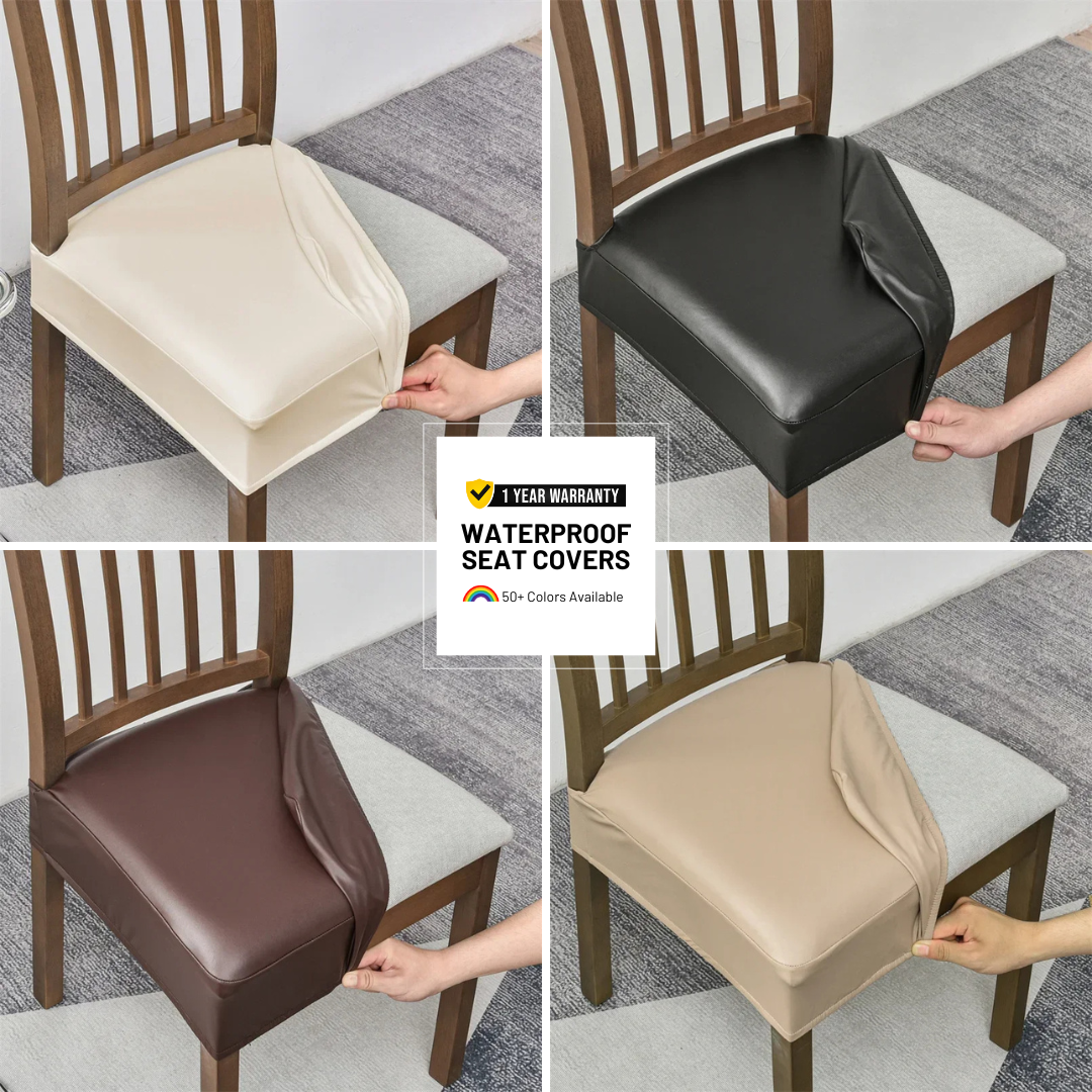 Stretchable Waterproof Leather Dining Chair Covers