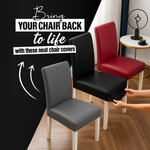 Stretchable Waterproof Leather Dining Chair Covers