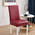 Stretchable Waterproof Leather Dining Chair Covers