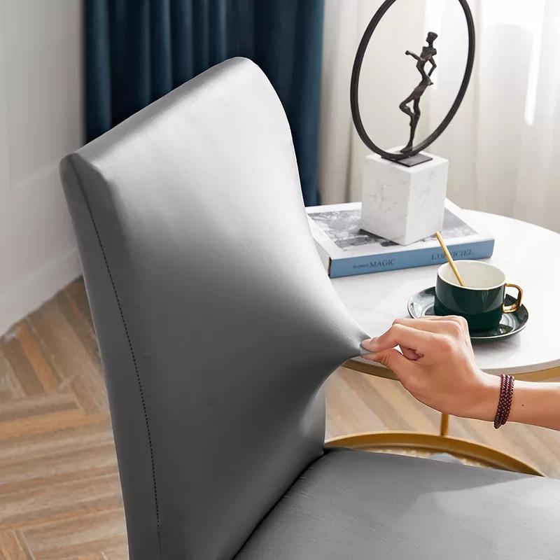 Stretchable Waterproof Leather Dining Chair Covers